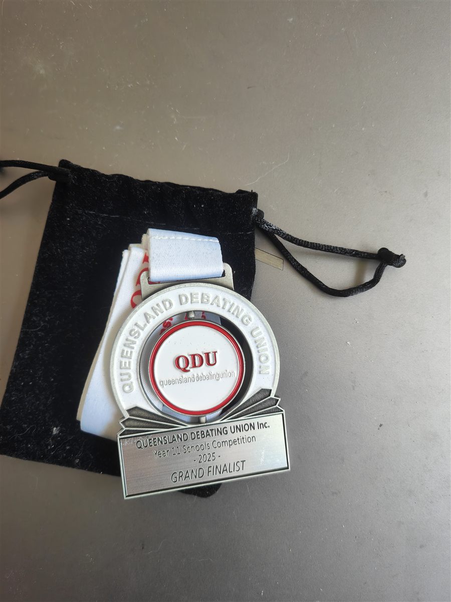 Queensland Debating Union Grand Finalist medal